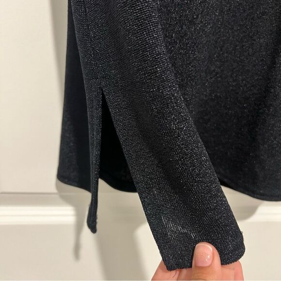 Vintage Kathie Lee Collection Women's Shimmery V-Neck Top Short Sleeve Sz. Large - Picture 3 of 9